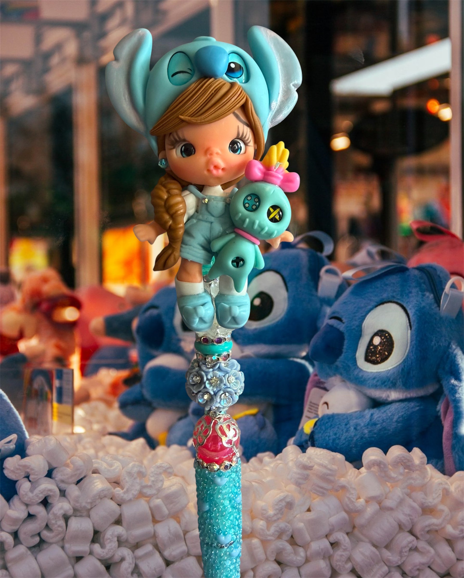 Stitch Girl Clay Pen
