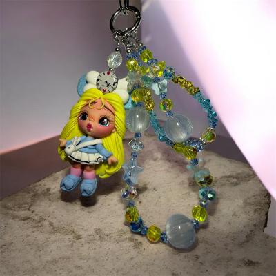 Alice in Wonderland Clay Key Chain